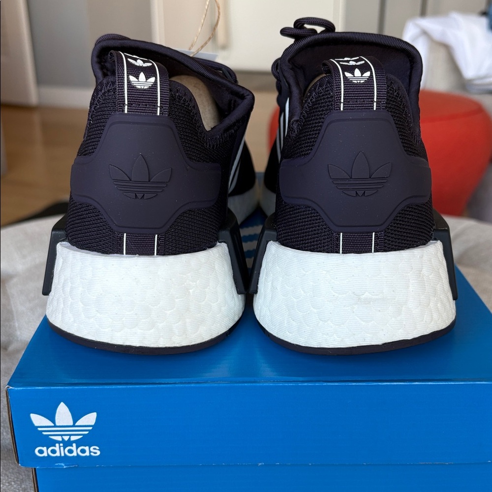 Adidas Men's Navy and White Sneakers - Picture 5 of 8